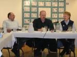 From left to right: Wrangell Mayor Don McConachie, Senator Bert Stedman, and Representative Peggy Wilson.
